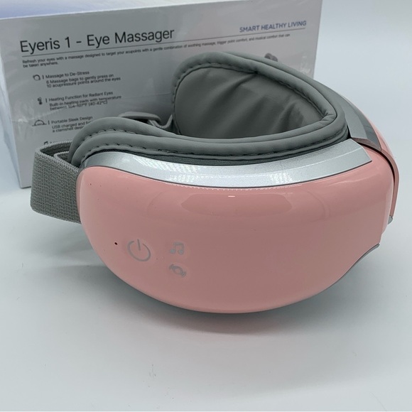Renpho Eyeris 1V Eye Massager Pink Heated Voice Controlled Bluetooth Music - Picture 6 of 9